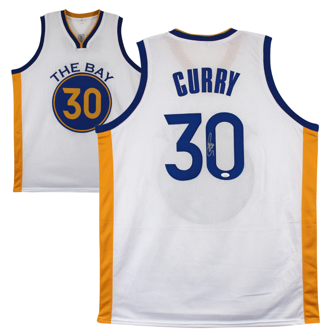 Stephen Curry Signed Golden State Warriors Basketball Jersey with JSA COA